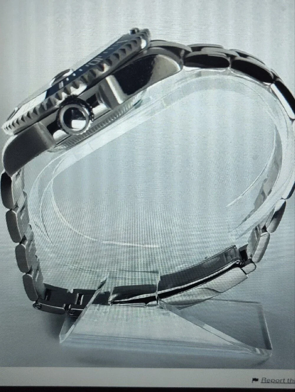 Substitute Men's Stainless Steel Watch - Blue Dial